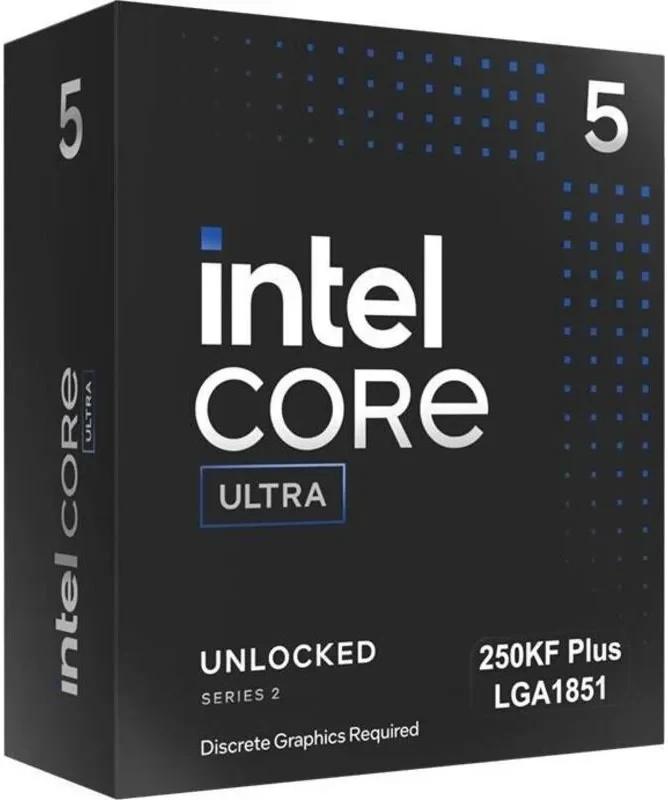 Processeur Intel Core Ultra 5 250KF Plus 18 Cœurs 3,5 GHz 5,3 GHz PCIe 5.0 DDR5 - processeur vue principale