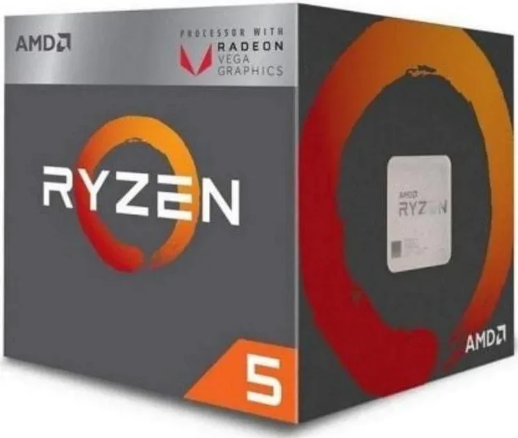Processeur AMD Ryzen 5 3400G 4 coeurs 3,7 GHz base 4,2 GHz turbo Radeon RX Vega 11 Overclocking - processeur vue principale