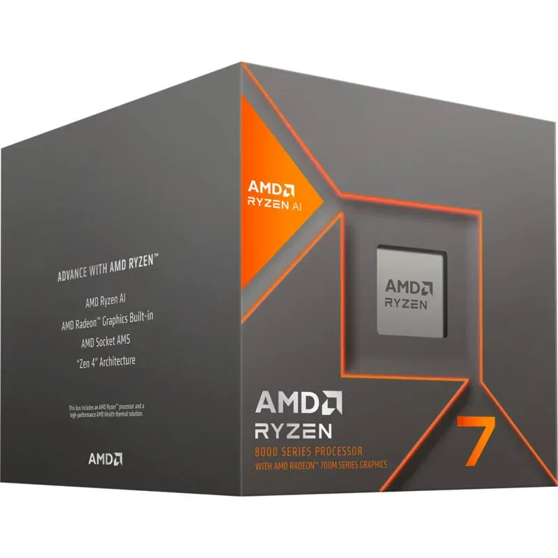 Processeur AMD Ryzen 7 8700G IA intégrée 8 Cœurs 4,2 GHz 5,1 GHz Radeon 780M - processeur vue principale