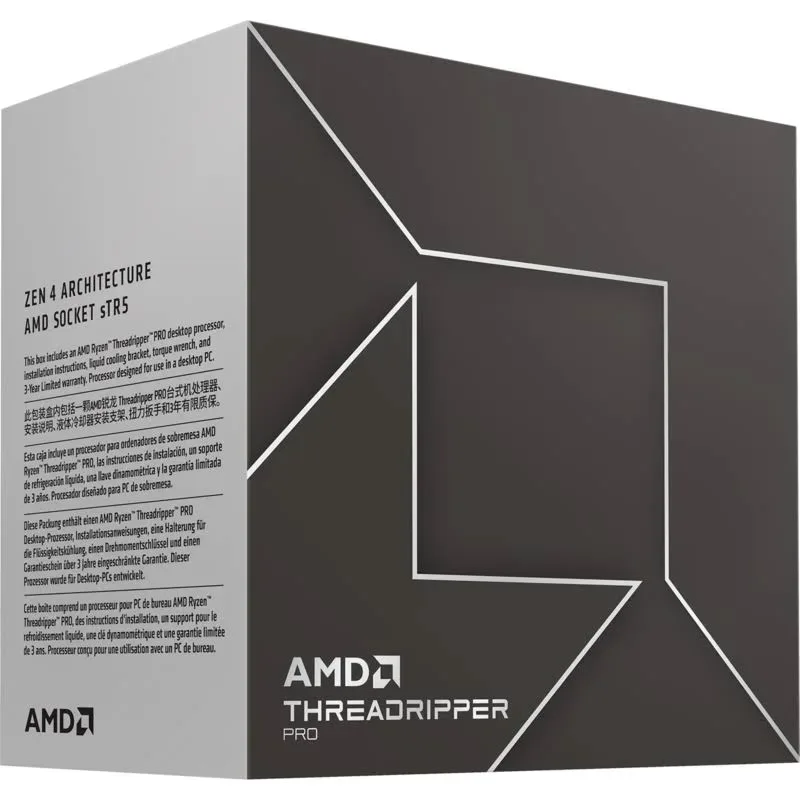 Boîtier AMD Ryzen Threadripper PRO 7985WX 3,2/5,1 GHz - processeur vue principale