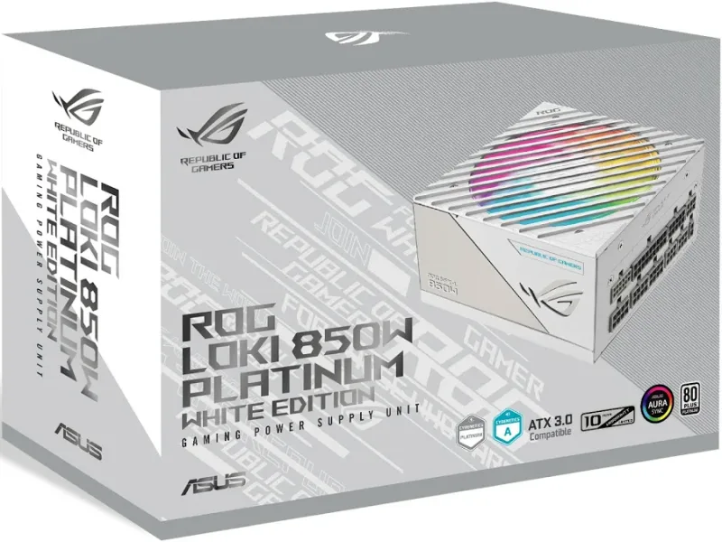 Alimentation PC modulaire ASUS ROG Loki SFX-L ARGB 850W 80 PLUS Platinum blanc - image 4