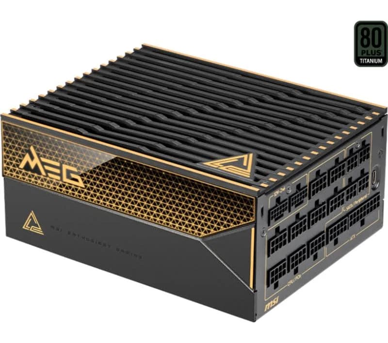Alimentation PC modulaire MSI MEG Ai1600T PCIE5 1600W 80 PLUS Platinum noir - alimentation vue principale