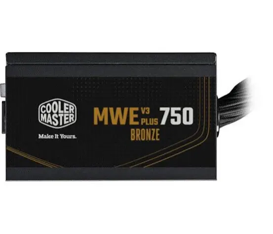 Alimentation PC non modulaire Cooler Master MWE V3 750W 80 PLUS Bronze noir - alimentation vue principale