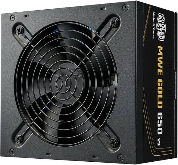 Alimentation PC non modulaire Cooler Master MWE V3 650W 80 PLUS Gold noir - alimentation vue principale