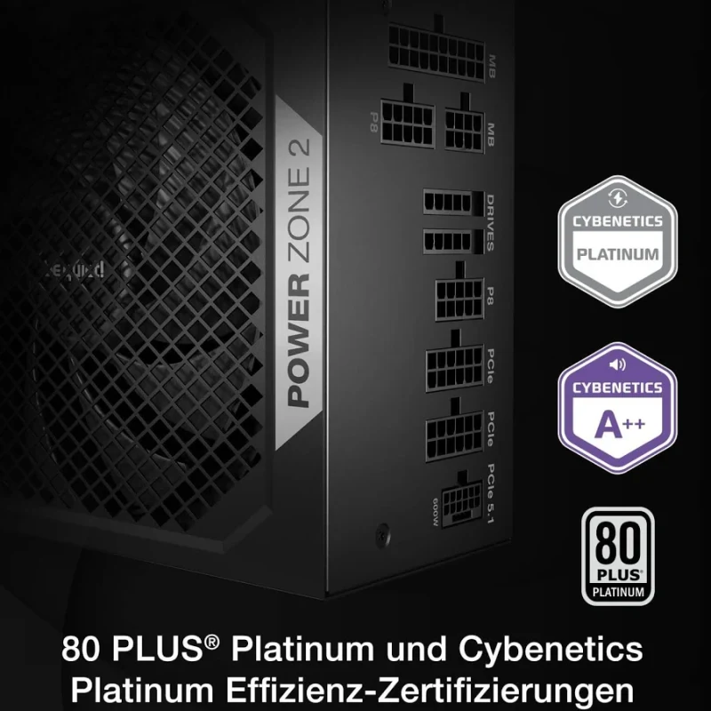Alimentation PC modulaire Be Quiet Power Zone 2 Z2-750W RGB 750W 80 PLUS Platinum Noir - image 4