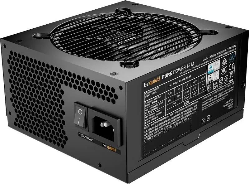 Alimentation PC modulaire Be Quiet Pure Power 13 M 550W 80 PLUS Gold Noir - image 3