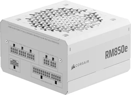 Alimentation PC modulaire Corsair RM850e 850W Blanc - alimentation vue principale