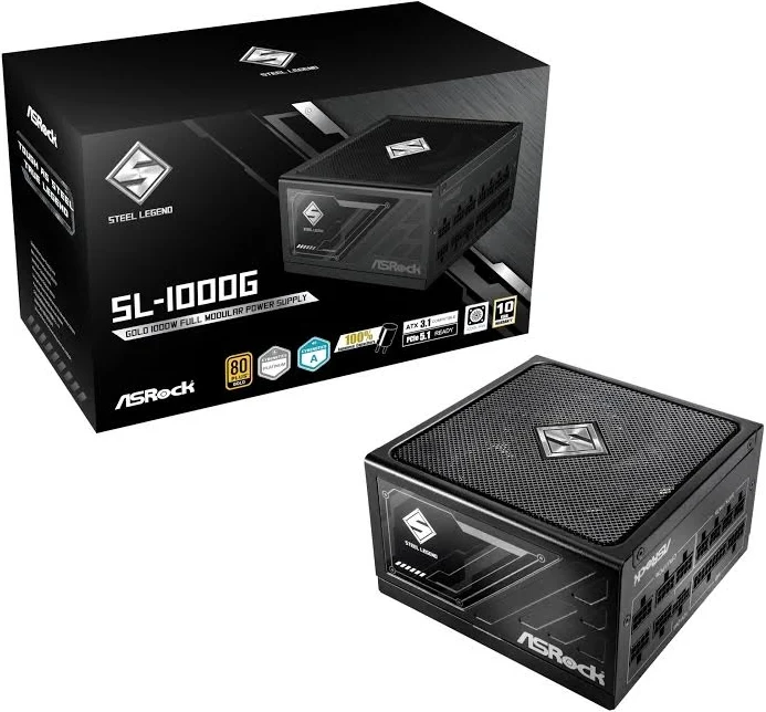 ASRock ATX 1000W - 80+ Gold - Steel Legend SL-1000G Noir - image 2