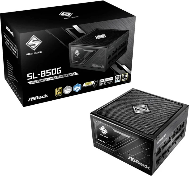 ASRock ATX 850W - 80+ Gold - Steel Legend SL-850G Noir - image 3