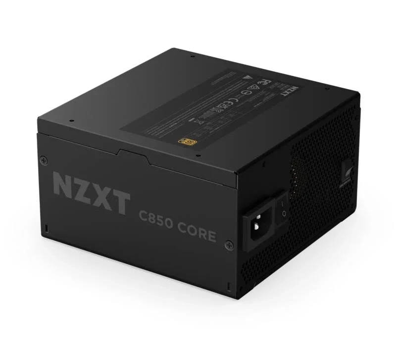 NZXT ATX 850W - 80+ Gold - C850 Gold Core Noir - alimentation vue principale