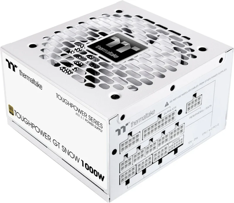 Thermaltake ATX 3.1 1000W - 80+ Gold - Toughpower GT - Blanc - image 4