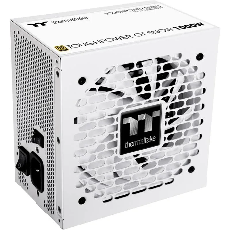 Thermaltake ATX 3.1 1000W - 80+ Gold - Toughpower GT - Blanc - alimentation vue principale