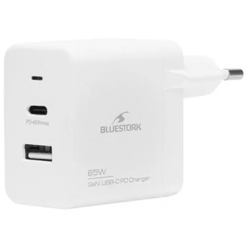 Bluestork 65W USB C - Blanc/Détachable# - alimentation vue principale