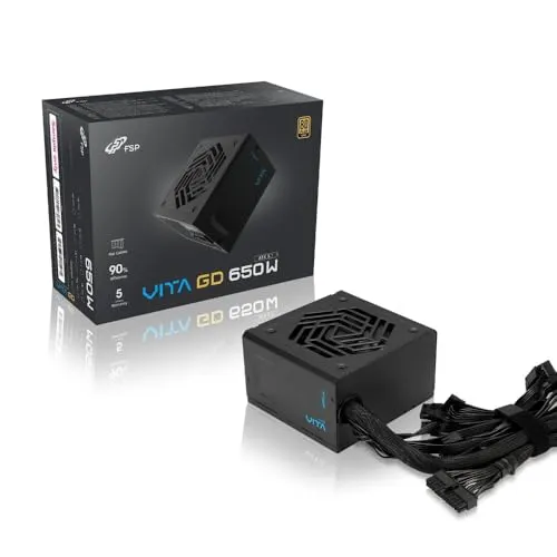 Vita unité d''alimentation d''énergie 20+4 pin ATX ATX Noir alimentation  650 watt - alimentation vue principale