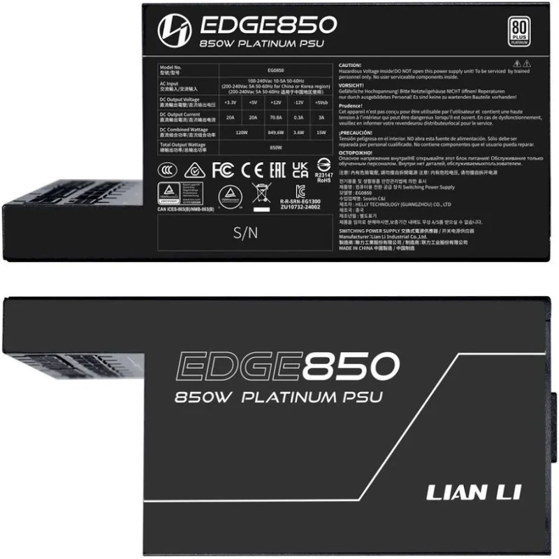 EDGE EG0850 Black alimentation modulaire 850 watt - image 4