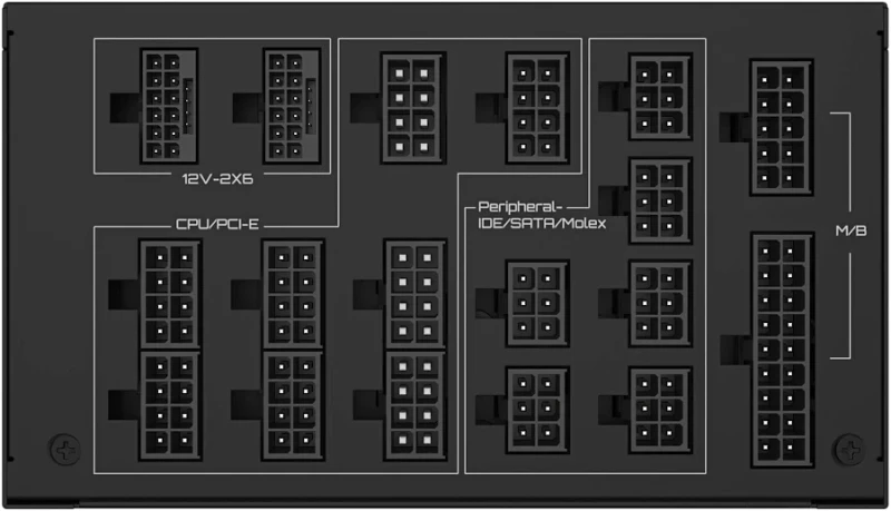 UD1600PM PG5 AI TOP Bloc d''Alimentation - PCIe 5.0, 80 PLUS Platinum, Design entièrement modulaire, Ventilateur 120 mm, Compatible ATX 3.1, Prise EU alimentation  1600 watt - image 4