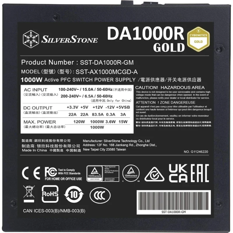 SST-DA1000R-GM alimentation  modulaire 1000 watt - image 5