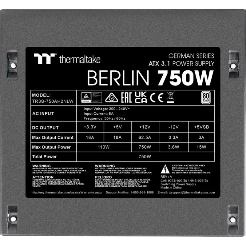 BERLIN ATX3.1 alimentation 750 watt - image 3