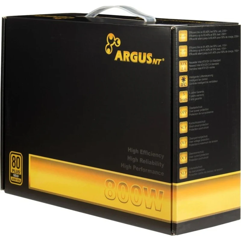 ArgusNT GPS-800 unité d''alimentation d''énergie 20+4 pin ATX ATX Noir alimentation  800 watt - image 4