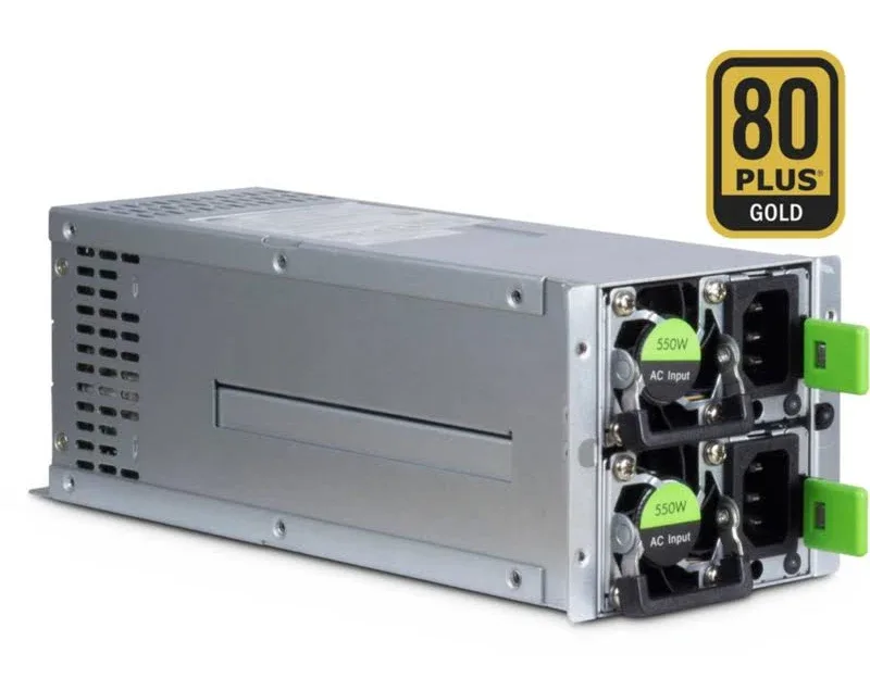 Aspower R2A-DV0550-N unité d''alimentation d''énergie 20+4 pin ATX Acier inoxydable alimentation  550 watt - alimentation vue principale
