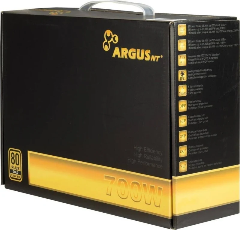 ArgusNT GPS-700 unité d''alimentation d''énergie 20+4 pin ATX ATX Noir alimentation  700 watt - image 4