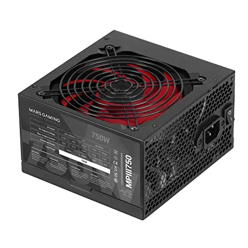 Alimentation PC Mars Gaming MPIII750 750W ATX 85% Efficacité - alimentation vue principale