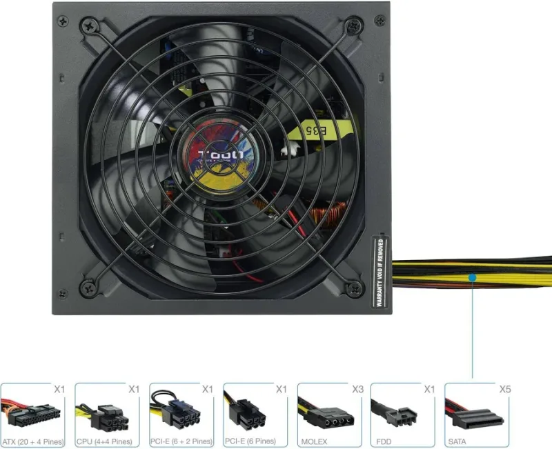 Alimentation Tooq 650W PFC ACTIF - image 2