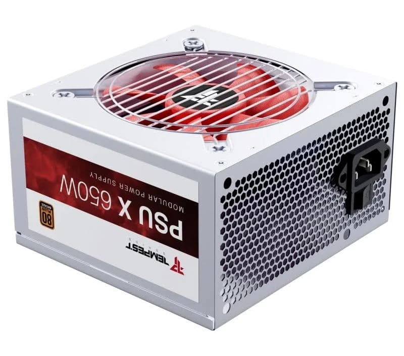 Alimentation modulaire Tempest PSU X 650W 80+ Bronze Blanc - alimentation vue principale