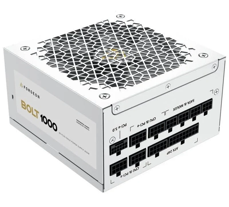 Forgeon Bolt PSU 1000W Gold Full Modular Blanc - alimentation vue principale