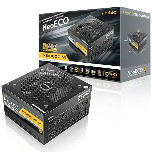 Antec Neo ECO Modular NE1000G M ATX3.0 EC unité d'alimentation d'énergie 1000 W 20+4 pin ATX ATX Noir - alimentation vue principale