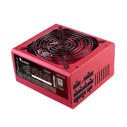 Mars Gaming MPVU750M 750W 80 Plus Argent Entièrement Modulaire Rouge - alimentation vue principale