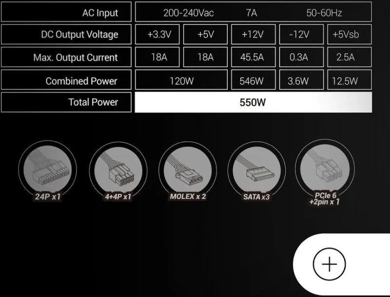 Mars Gaming MPIII550P Alimentation 550W Blanc - image 4