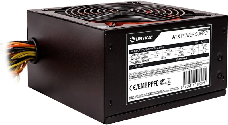 Alimentation gaming ATX 550 W UNYKAch UK210551 - image 2