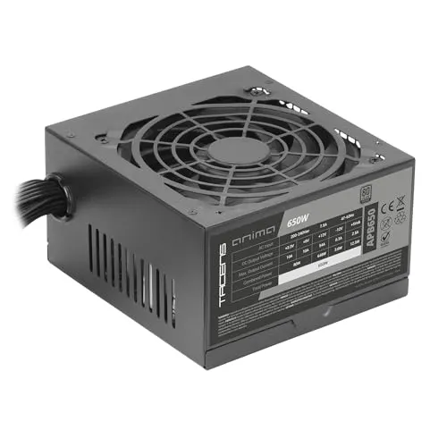 Tacens Anima APB650 Alimentation ATX 650W 80plus Bronze 85% SMD DC-DC Ventilateur 12cm Noir - alimentation vue principale