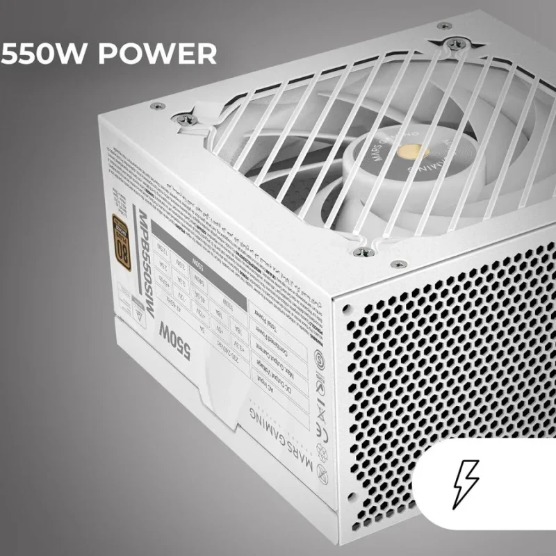 Mars Gaming MPB550SI Alimentation ATX 550 W 7 ans de garantie 80 Plus Bronze 90 % blanc - image 5