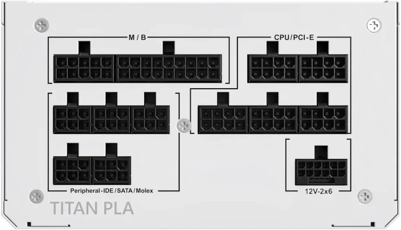 Montech Titan Pla 1200 PCIe 5.1 ATX 3.1 1200W 80 Plus Platinum Modulaire - image 3