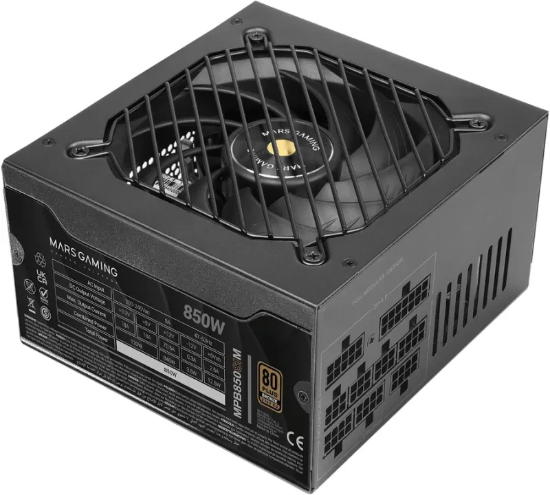 Alimentation modulaire ATX Mars Gaming Mpb850sim 850 W 80 Plus Bronze Noir - image 4
