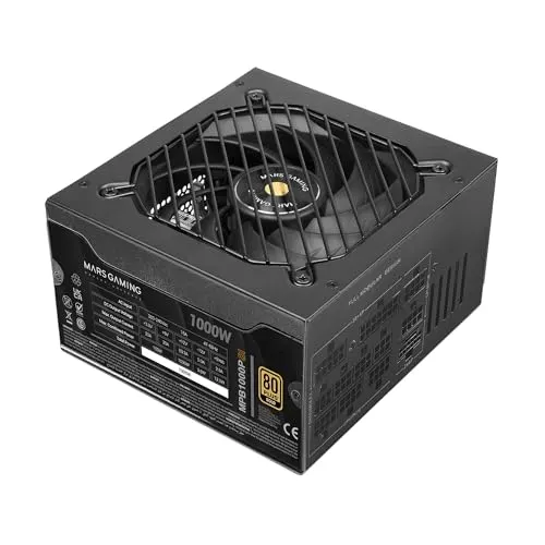 Alimentation modulaire Mars Gaming Mpb1000psi ATX 3.1 1000 W 80 Plus Gold Noir - alimentation vue principale