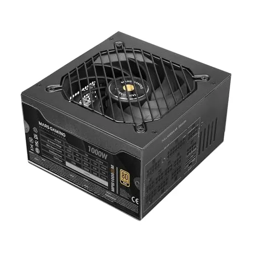 Alimentation modulaire Mars Gaming Mpb1000sim ATX 3.1 1000 W 80 Plus Gold Noir - alimentation vue principale
