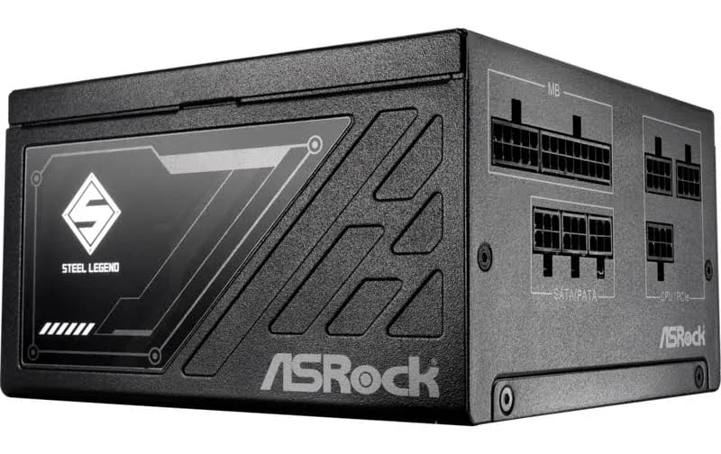 Bloc d'alimentation Asrock 650 W, certification 80 PLUS Gold, protection avancée Steel Legend - alimentation vue principale