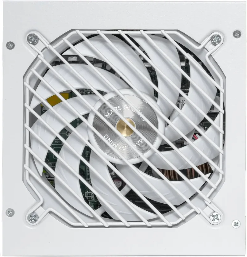 Alimentation PC ATX Mars Gaming MPB1000SI 1000 W, garantie 7 ans, 80Plus Gold, 90 % blanc - alimentation vue principale