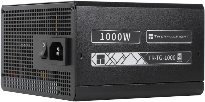 Alimentation modulaire Thermalright 1000 W 80 PLUS Gold TR-TG 1000 W ATX 3.0 PCIe 5.0 avec arrêt intelligent du ventilateur - alimentation vue principale