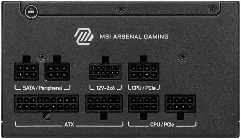 Fonte d'Alimentation MSI MAG A650GLS 650W 80 PLUS Gold Modulaire PCIE5 FDB - image 3
