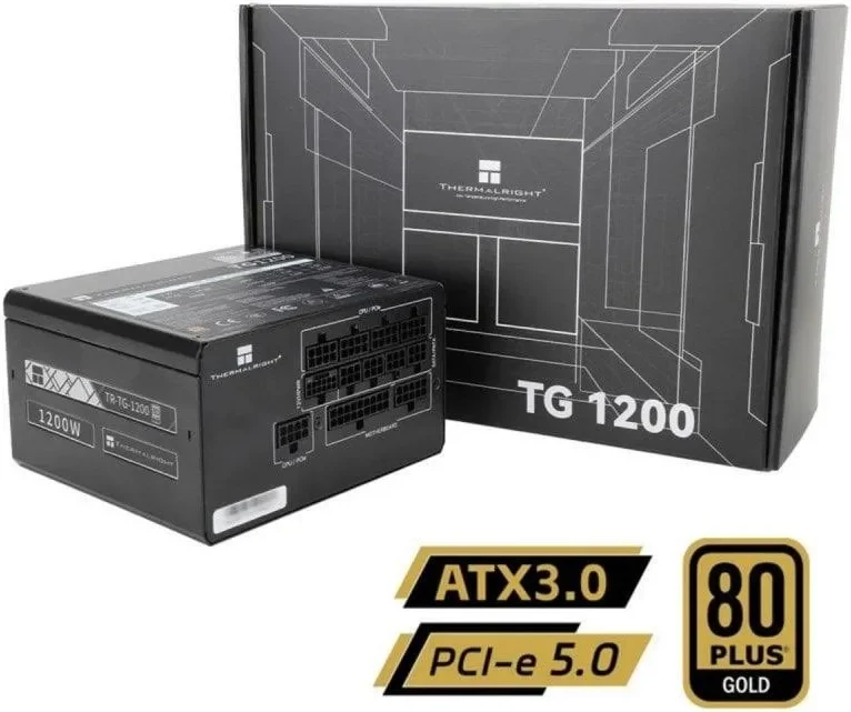 Alimentation PC Thermalright 1200W 80 Plus Gold TG-1200 Full-Modulaire ATX 3.0 ventilateur 120 mm - alimentation vue principale
