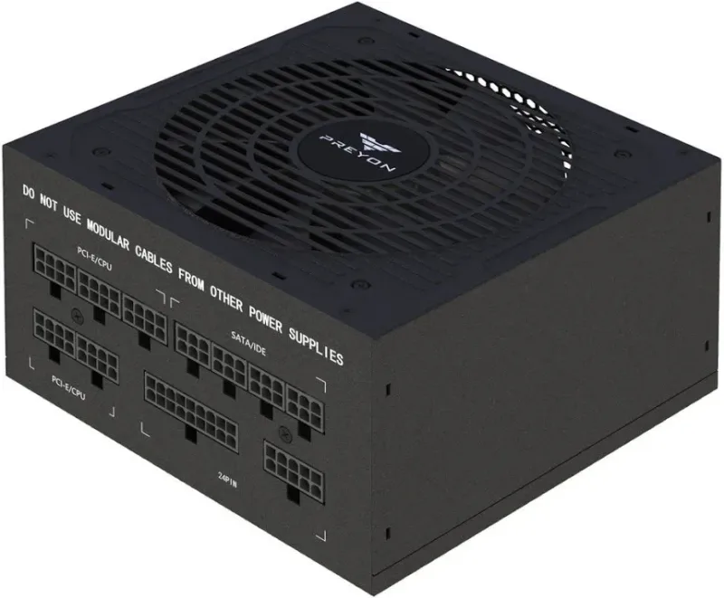 Alimentation PREYON 750W 80 PLUS Bronze Eagle Power entièrement modulaire ventilateur 120 mm FDB - alimentation vue principale