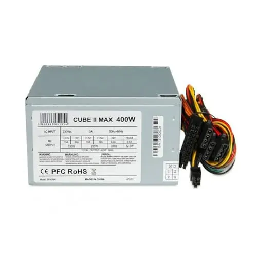 Source d'alimentation iBox 400 W Certifiée CE Cube II Refroidissement actif ATX 2.2 - alimentation vue principale