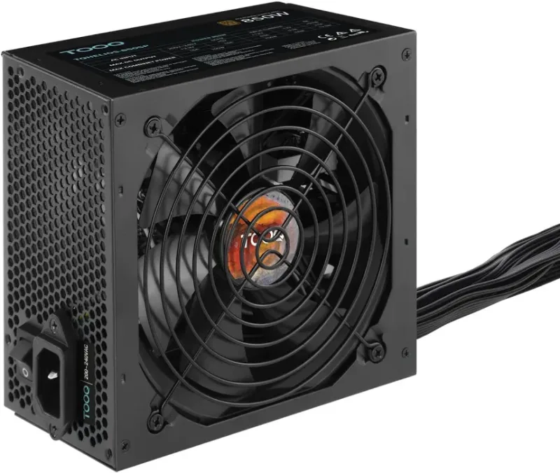 Fuente de Alimentación TooQ TQHELIOS-850SP 850W 80 PLUS Bronze ventilateur 120 mm - alimentation vue principale