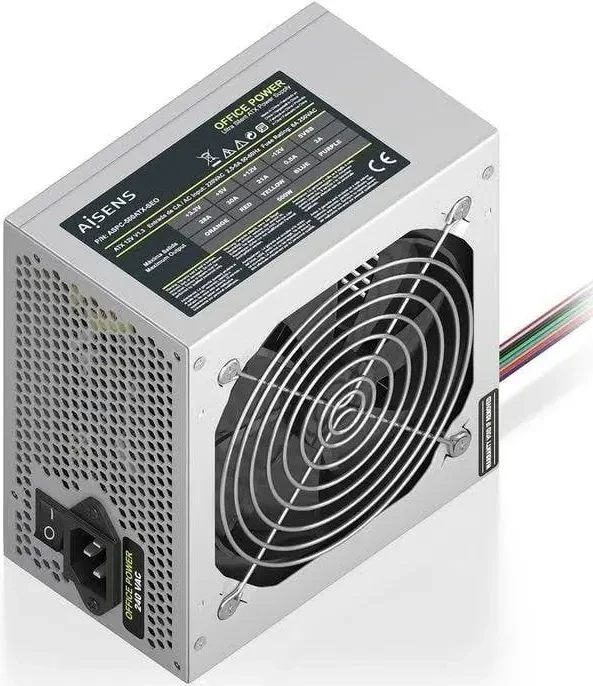 Fuente de Alimentación Aisens ASPC-500ATX-SEO 500W ATX 2.0 protections ventilateur 120 mm - alimentation vue principale