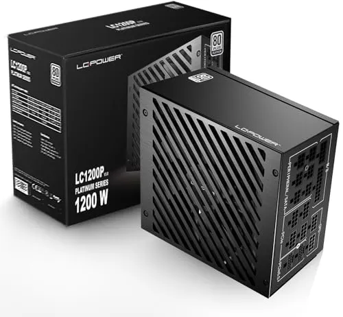 Fuente de Alimentación LC-Power LC1200P2 V3.1 1200W 80 PLUS Platinum ATX - alimentation vue principale