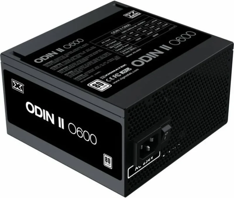 Fuente de Alimentación Xigmatek Odin II 600W Certification 80 PLUS ventilateur 12cm - image 2